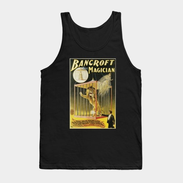 Vintage Magic Poster Art, Frederick Bancroft, the Magician Tank Top by MasterpieceCafe